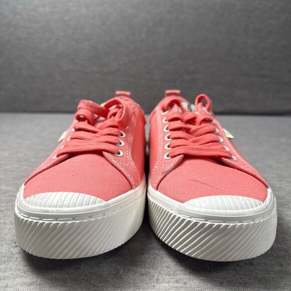 Cariuma Shoes Mens 9 Peach Canvas OCA Pantone Low Top Casual Summer Sneakers - Picture 3 of 10